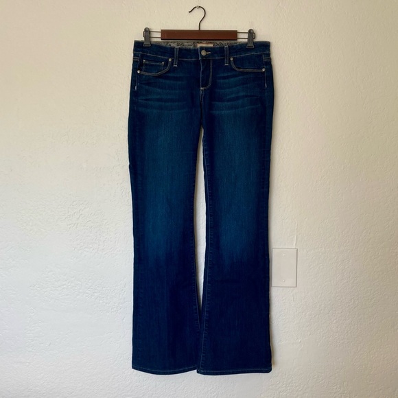 PAIGE Denim - Paige Canyon Boot Dark Wash Blue Jeans, Size 29